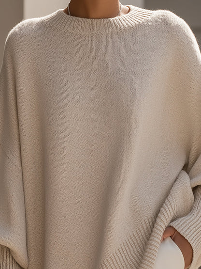 Jennifer | Sophisticated Jumper in Beige, another view