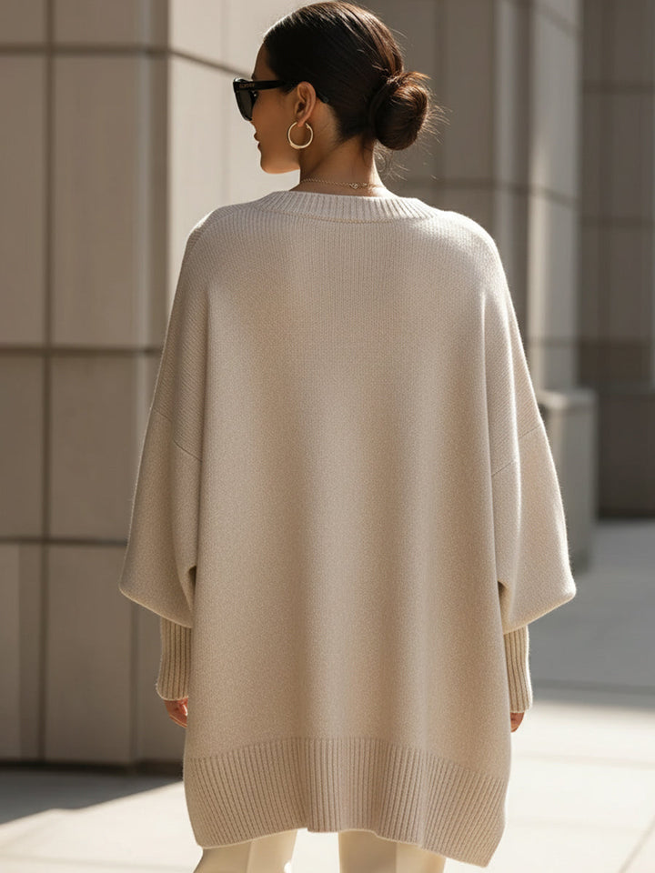 Jennifer | Sophisticated Jumper in Beige, another view