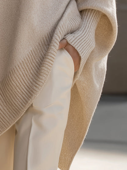 Jennifer | Sophisticated Jumper in Beige, another view