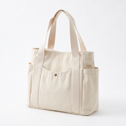 Canvas Tote Bag, three-quarter view