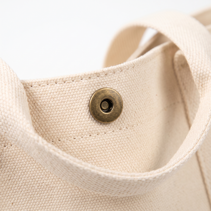 Canvas Tote Bag, hardware close-up