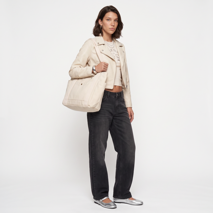 Canvas Tote Bag, worn by a model