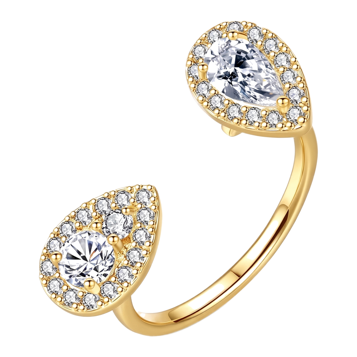 Sunoire luoteemi woman copper brass jewelry sizer designed korean lady diamond engagement iced out bling adjustable ring 01 flatlay gold