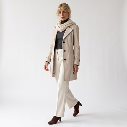 Sunoire kirsten classic and stylish trench coat front hero 01