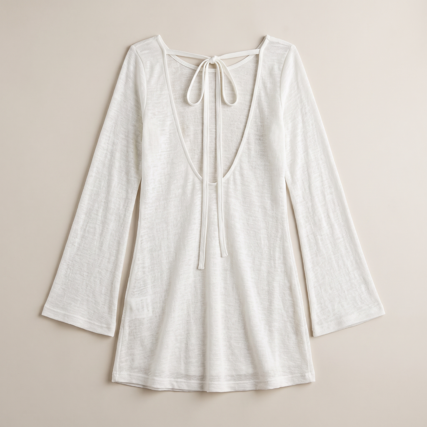Sunoire lila white dress garment flatlay 01