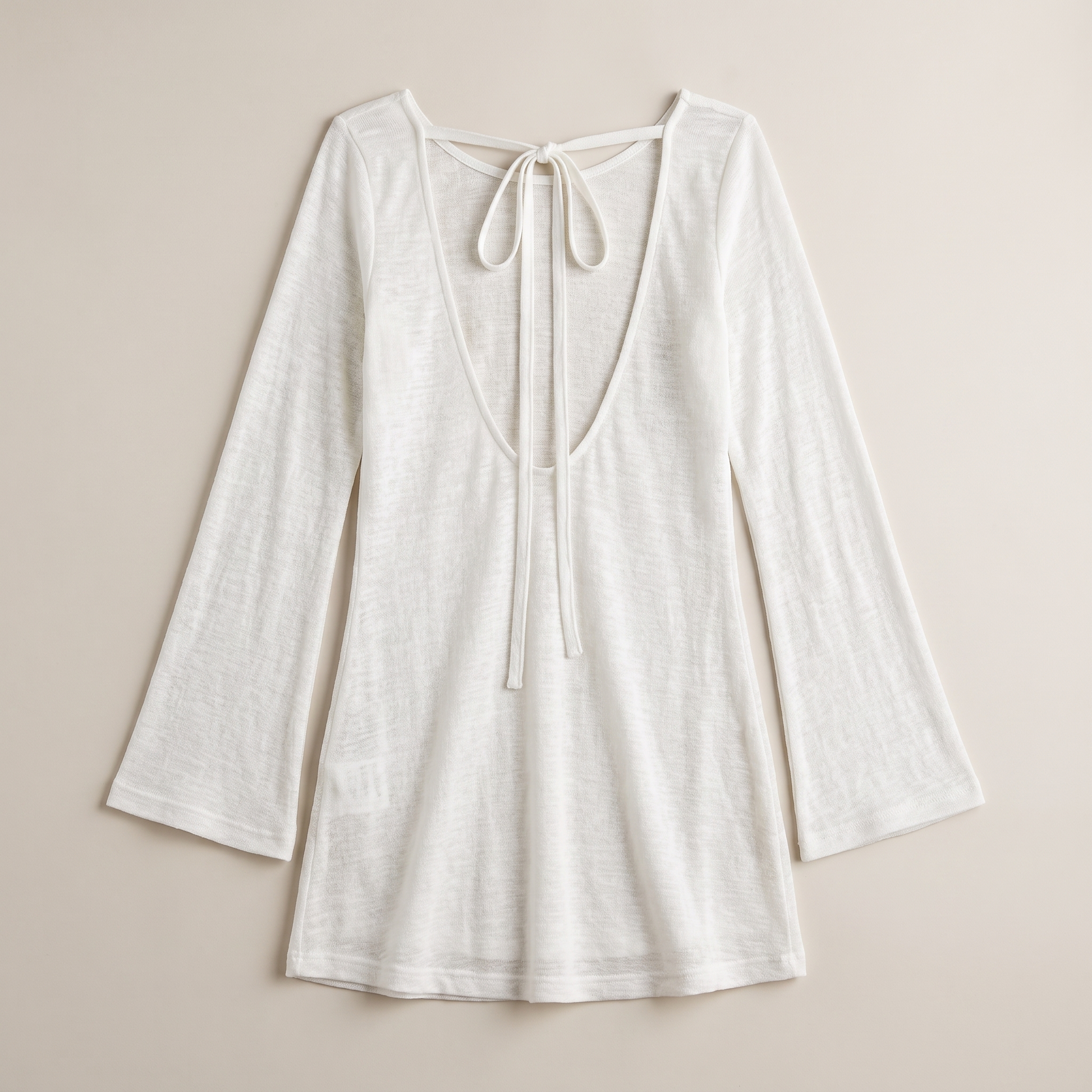Sunoire lila white dress garment flatlay 01