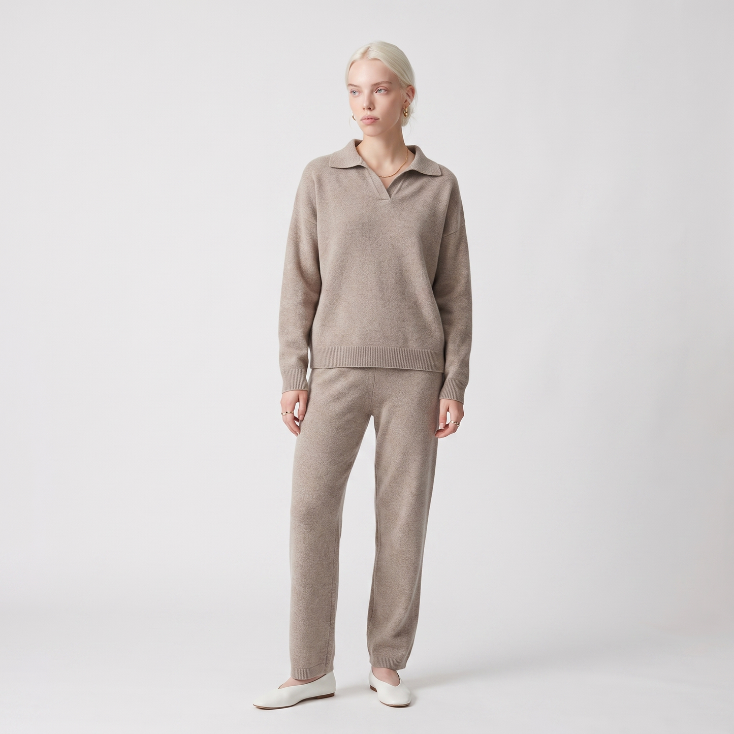 Sunoire lounge set dames clairmont colorway beige front hero 01