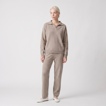 Sunoire lounge set dames clairmont colorway beige front hero 01