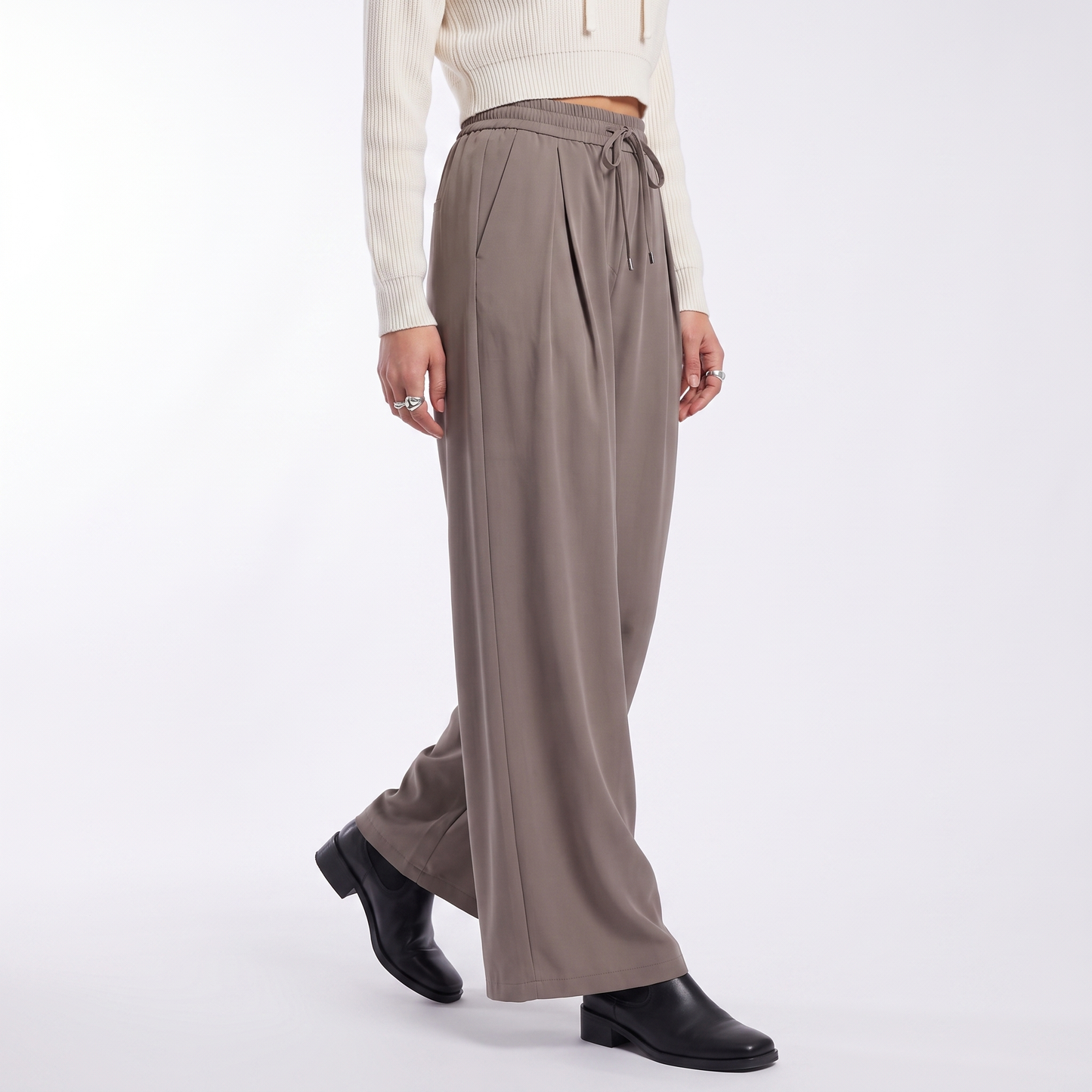 Sunoire maqvob top quality wholesale women s cargo pants trousers baggy sweat track jogger sports female wide leg pants for women bottom crop 3q 01