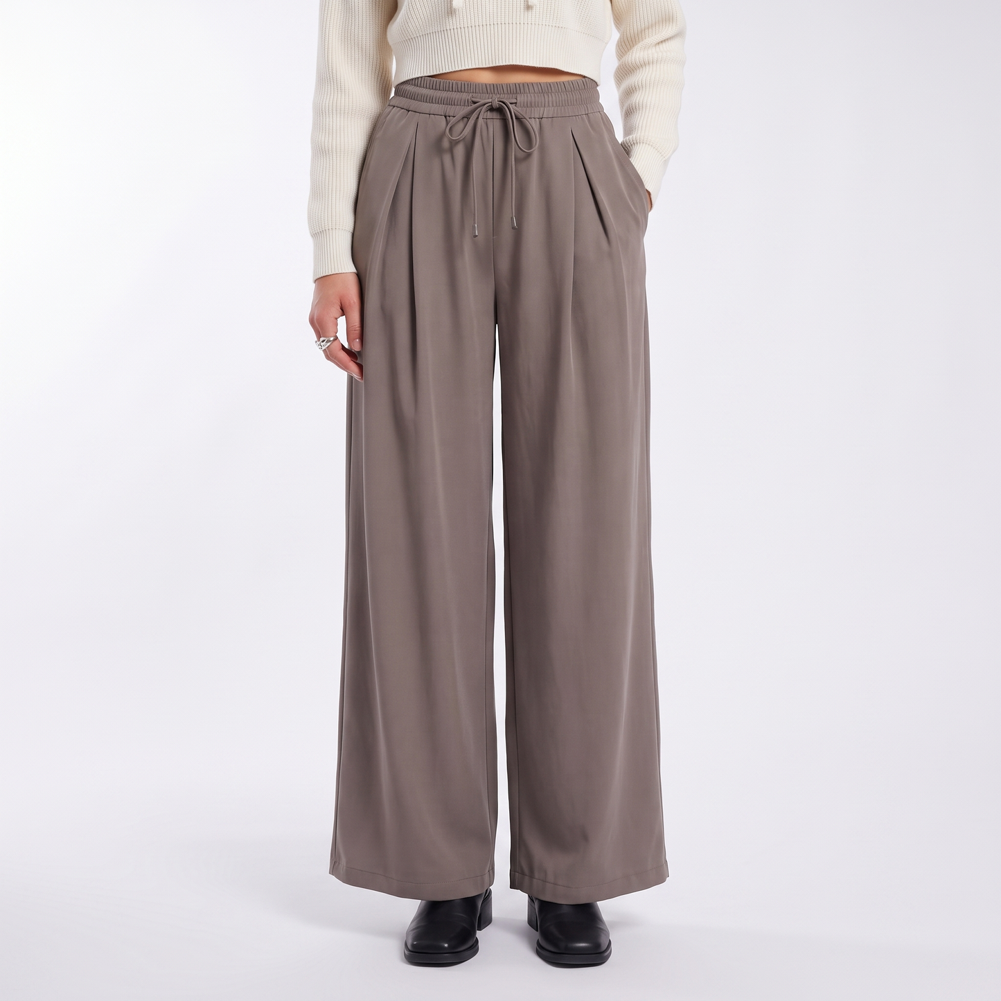 Sunoire maqvob top quality wholesale women s cargo pants trousers baggy sweat track jogger sports female wide leg pants for women bottom front crop 01