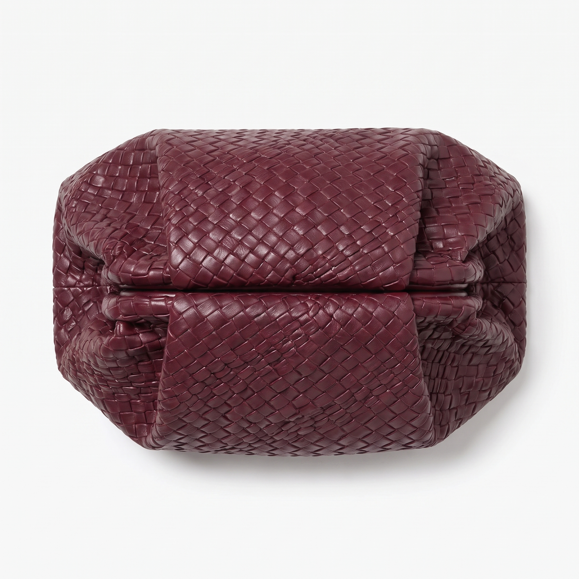 Sunoire margaux burgundy woven clutch 01 front