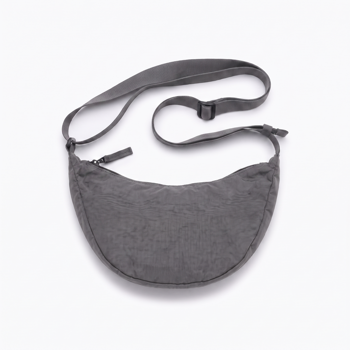 Sunoire margot black crescent crossbody bag colorway gray front hero 01
