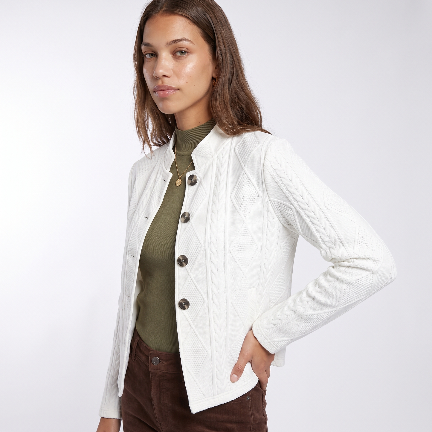 Sunoire maurelle elegant jacket top detail 01