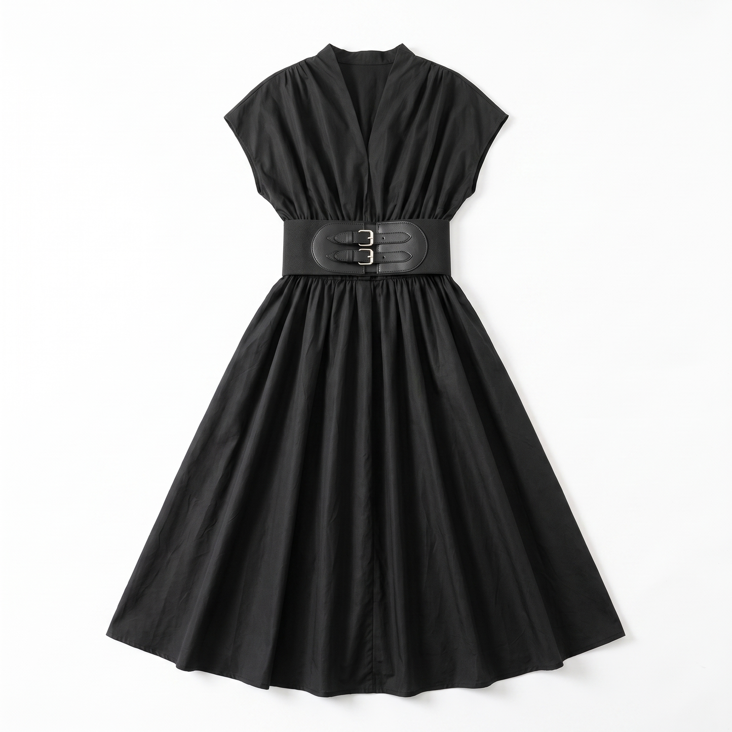 Sunoire medium size ladies dress women lady elegant summer casual party dresses 2026 host outfit lady dress professional manufacturer garment flatlay 01
