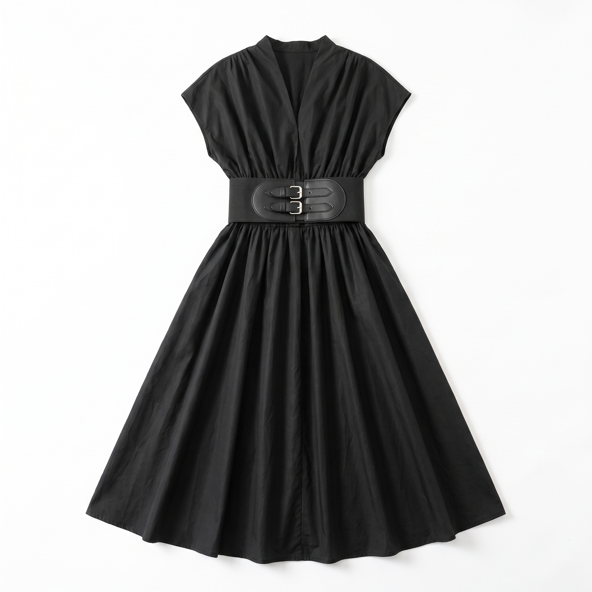 Sunoire medium size ladies dress women lady elegant summer casual party dresses 2026 host outfit lady dress professional manufacturer garment flatlay 01