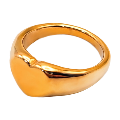 Sunoire emanco couple heart ring stainless steel punk style geometric personalized ring gift women valentine s day dropshipping 01 flatlay tr18940 gold color