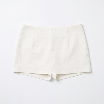 Sunoire monrow cotton micro skort garment flatlay 01