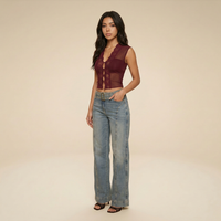 Sunoire morthael lace top in wine three quarter 01