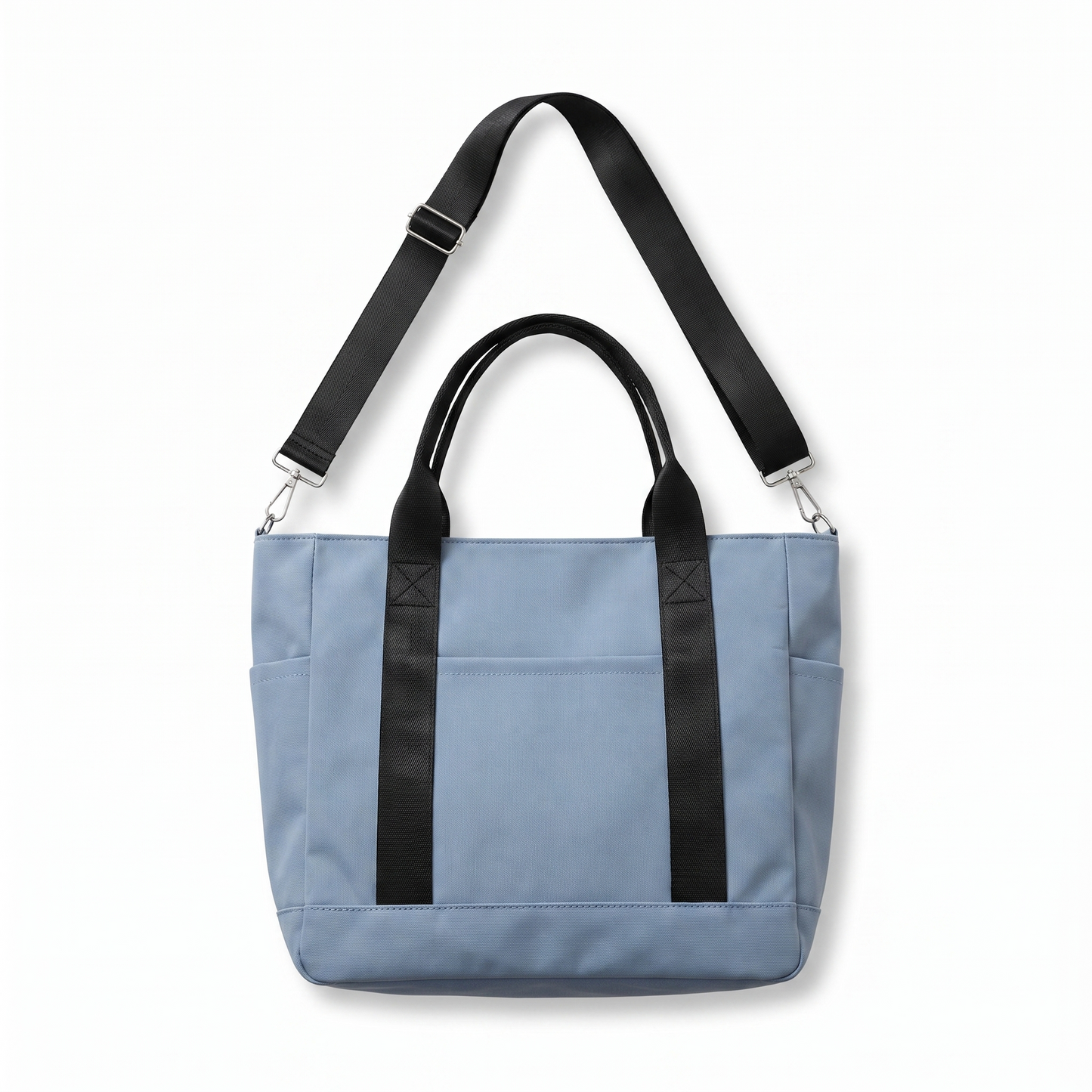 nadia beige canvas tote bag in Blue colorway image