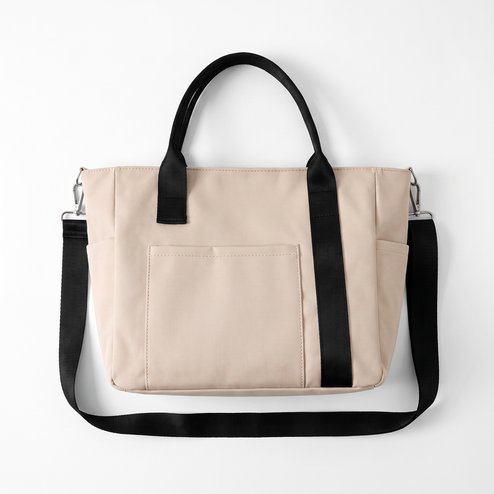 Sunoire nadia beige canvas tote bag front hero 01