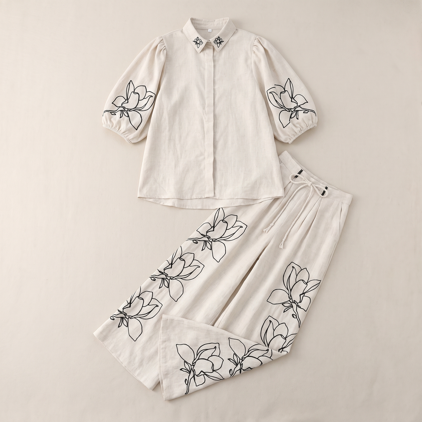 Sunoire nakoa default cotton pants garment flatlay 01