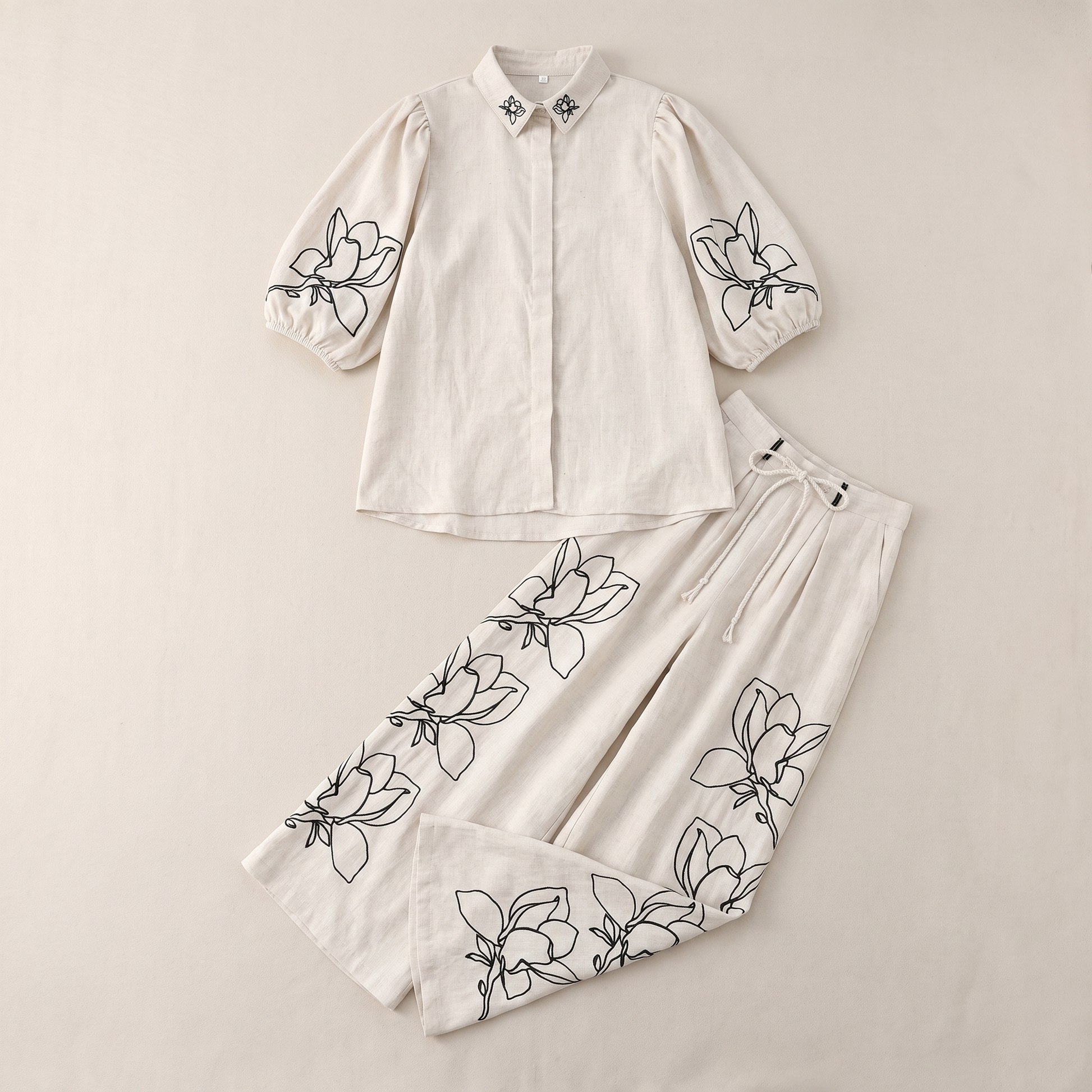 Sunoire nakoa default cotton pants garment flatlay 01