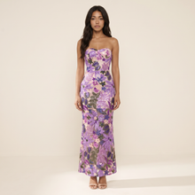 Sunoire nakoa strapless sequin embroidered maxi dress front hero 01