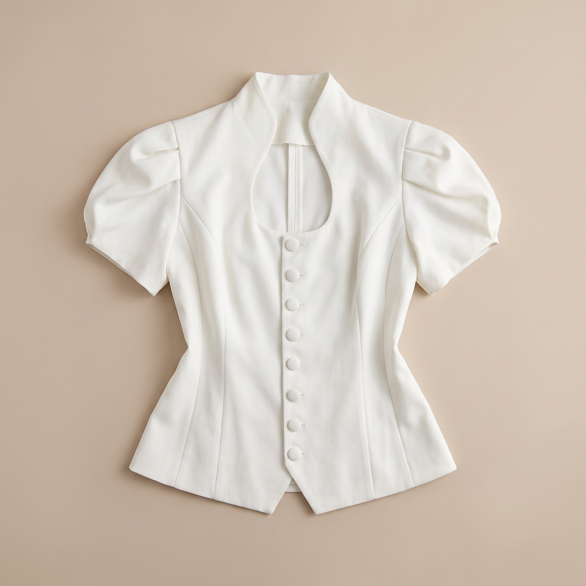 Sunoire nakoa white lace shirt garment flatlay 01