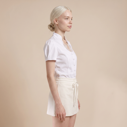 Sunoire nakoa white lace shirt top side crop 01