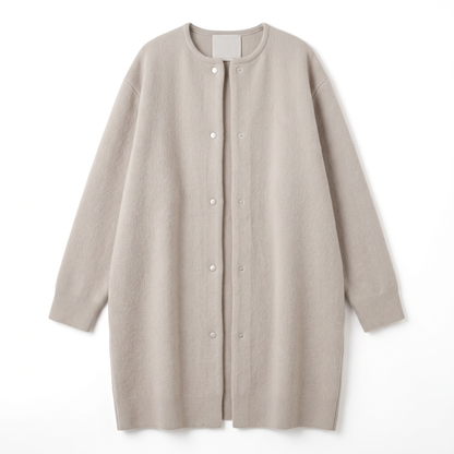 Sunoire naomi white knit dress garment flatlay 01