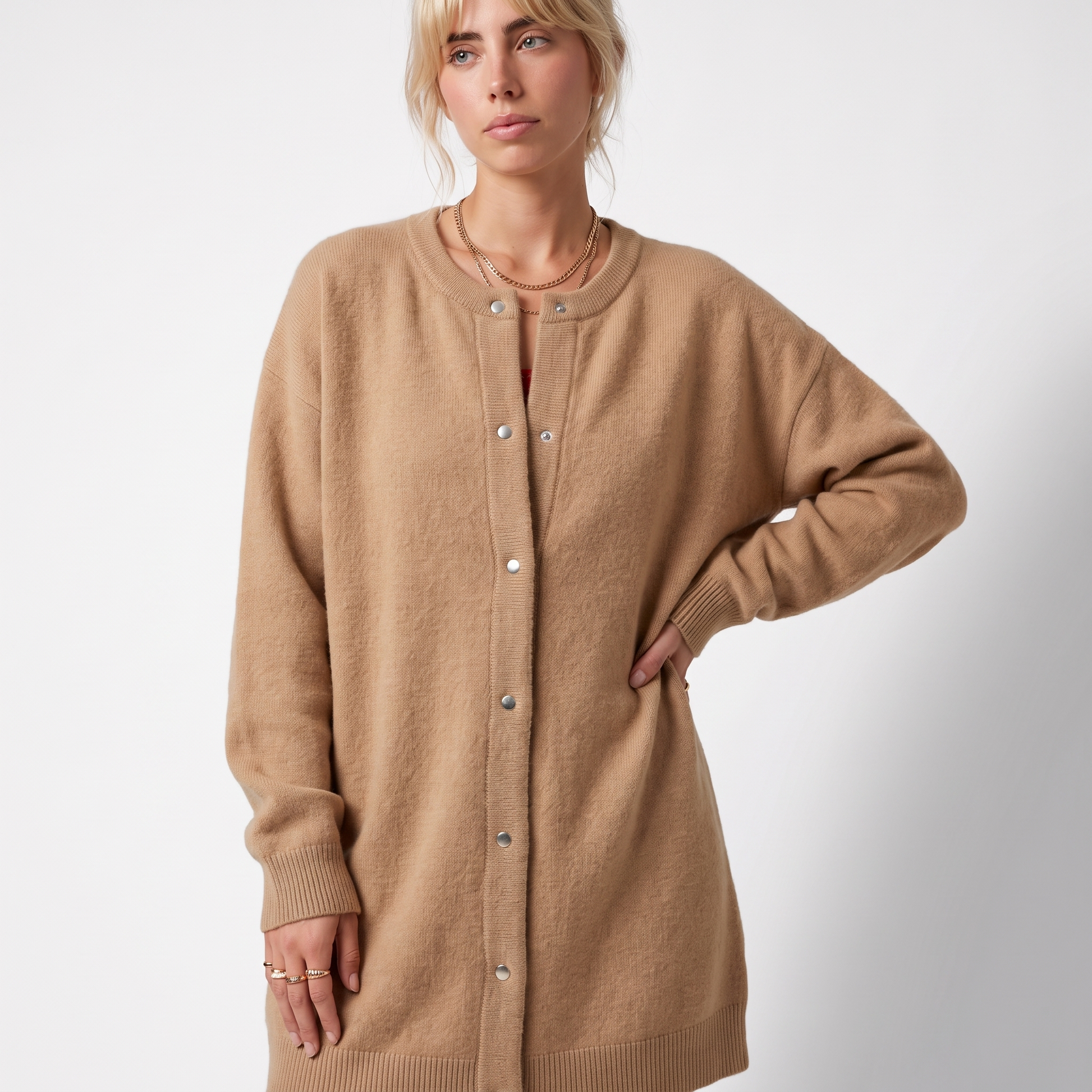 Sunoire naomi white knit dress top detail 01