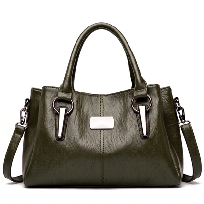 Sunoire new arrival luxury women s square messenger foldable handbags with zipper closure waterproof portable large capacity colorway green