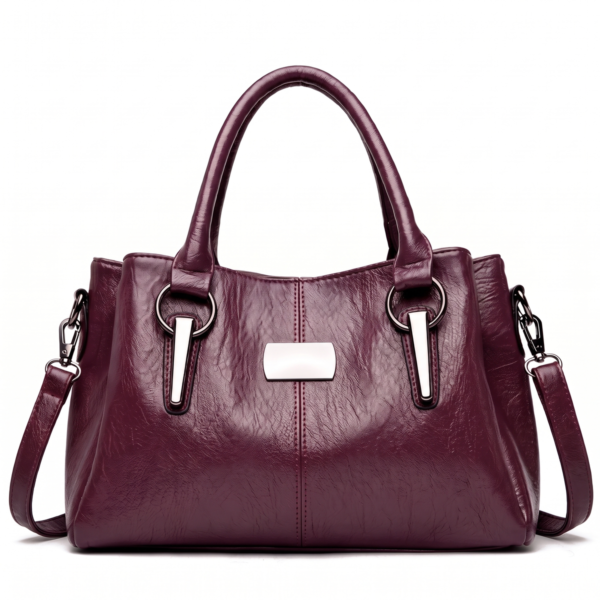 Sunoire new arrival luxury women s square messenger foldable handbags with zipper closure waterproof portable large capacity colorway purple