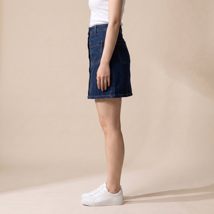 Sunoire nina blue denim skirt bottom side crop 01