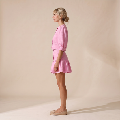 Sunoire nina pink cotton set side view 01