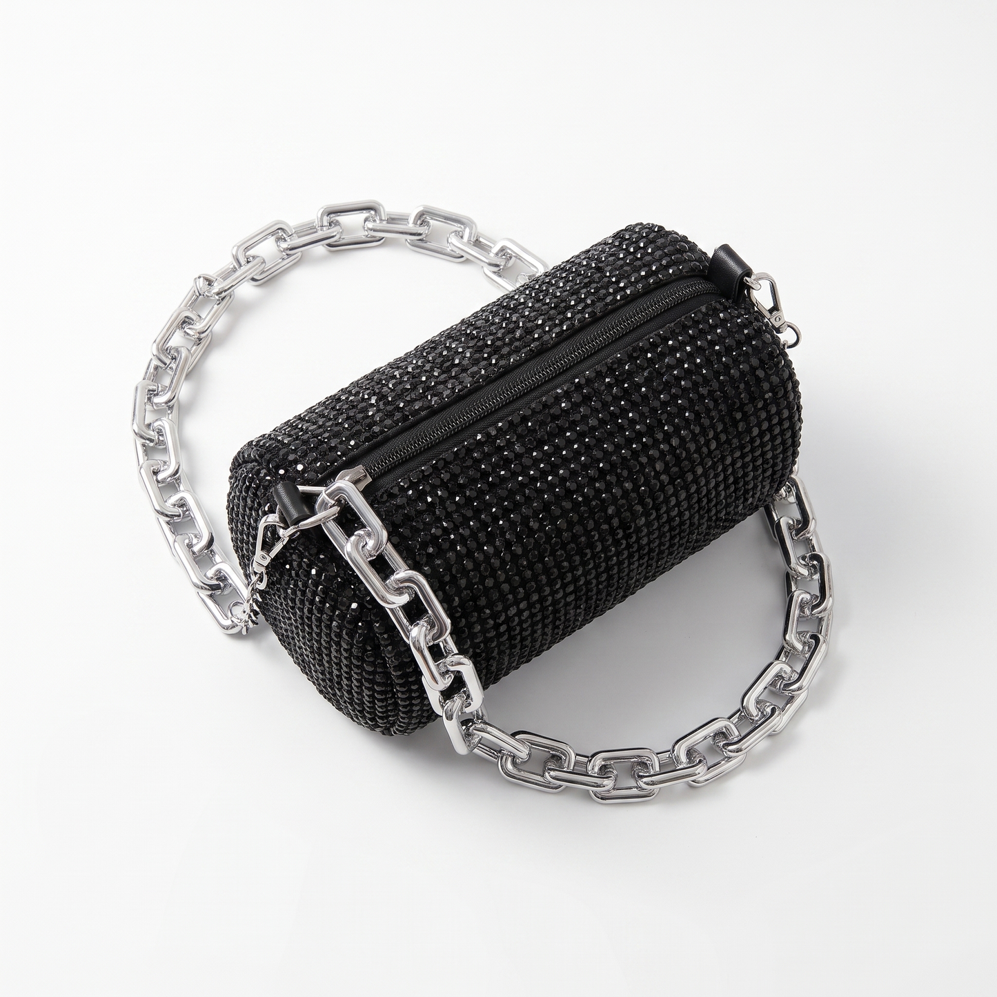 Sunoire nova black crystal crossbody bag 01 front