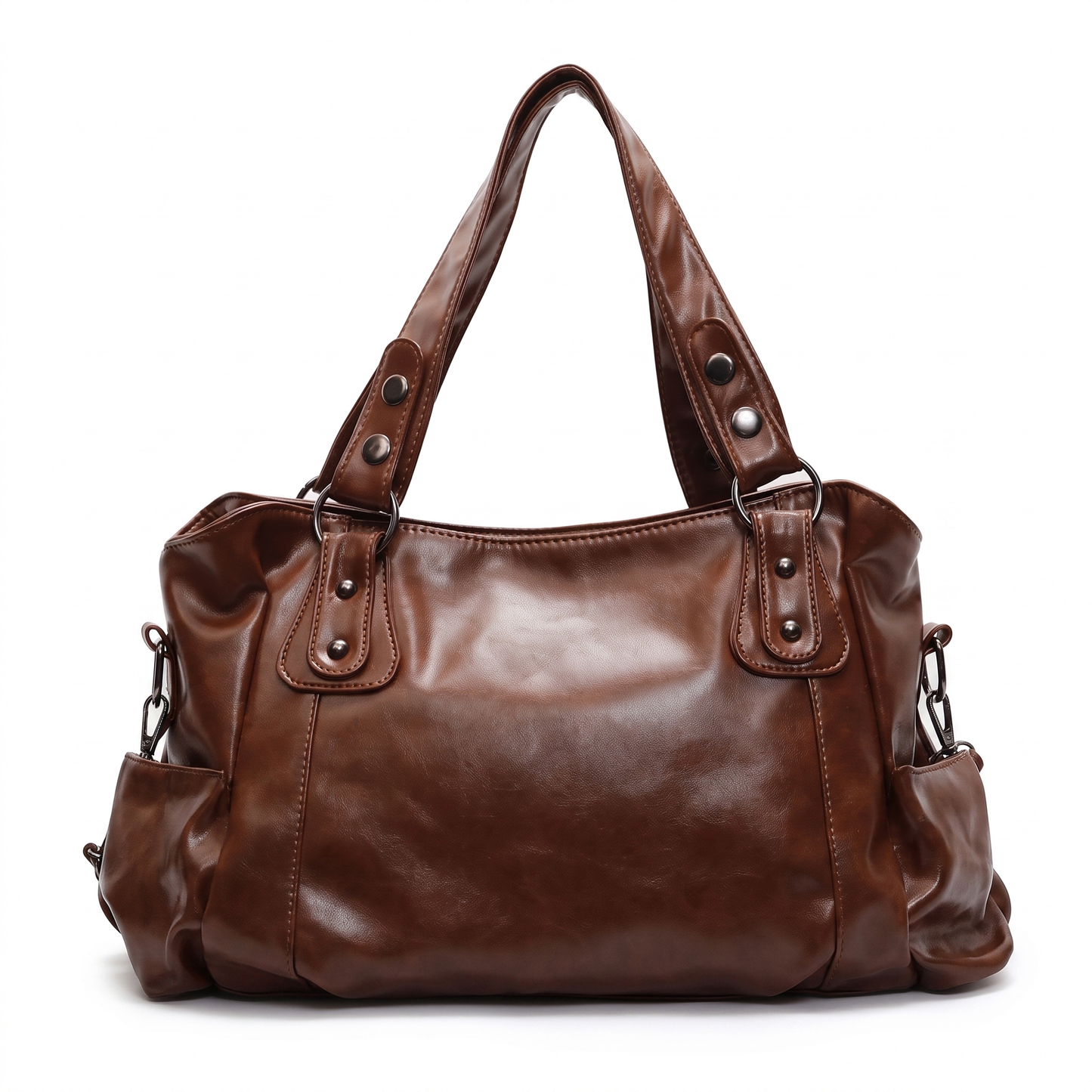odessa black slouchy hobo bag in Brown colorway image