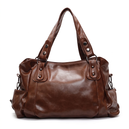 odessa black slouchy hobo bag in Brown colorway image