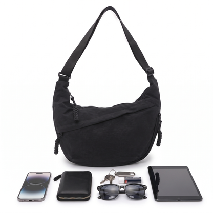 Crescent Hobo Bag, what fits inside