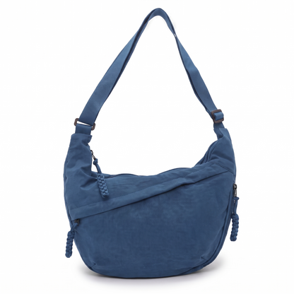 Sunoire odile black shoulder hobo bag colorway blue front hero 01