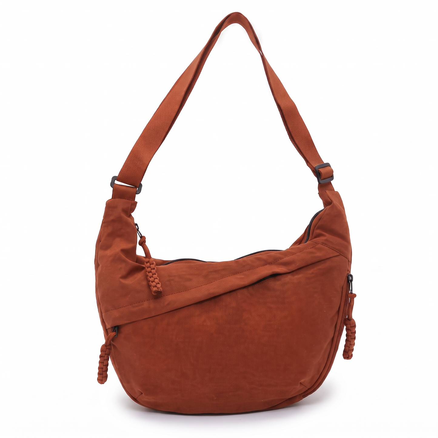 Sunoire odile black shoulder hobo bag colorway orange front hero 01