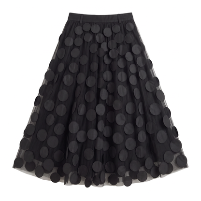 Sunoire olga rock mit grossen kreisen garment flatlay 01