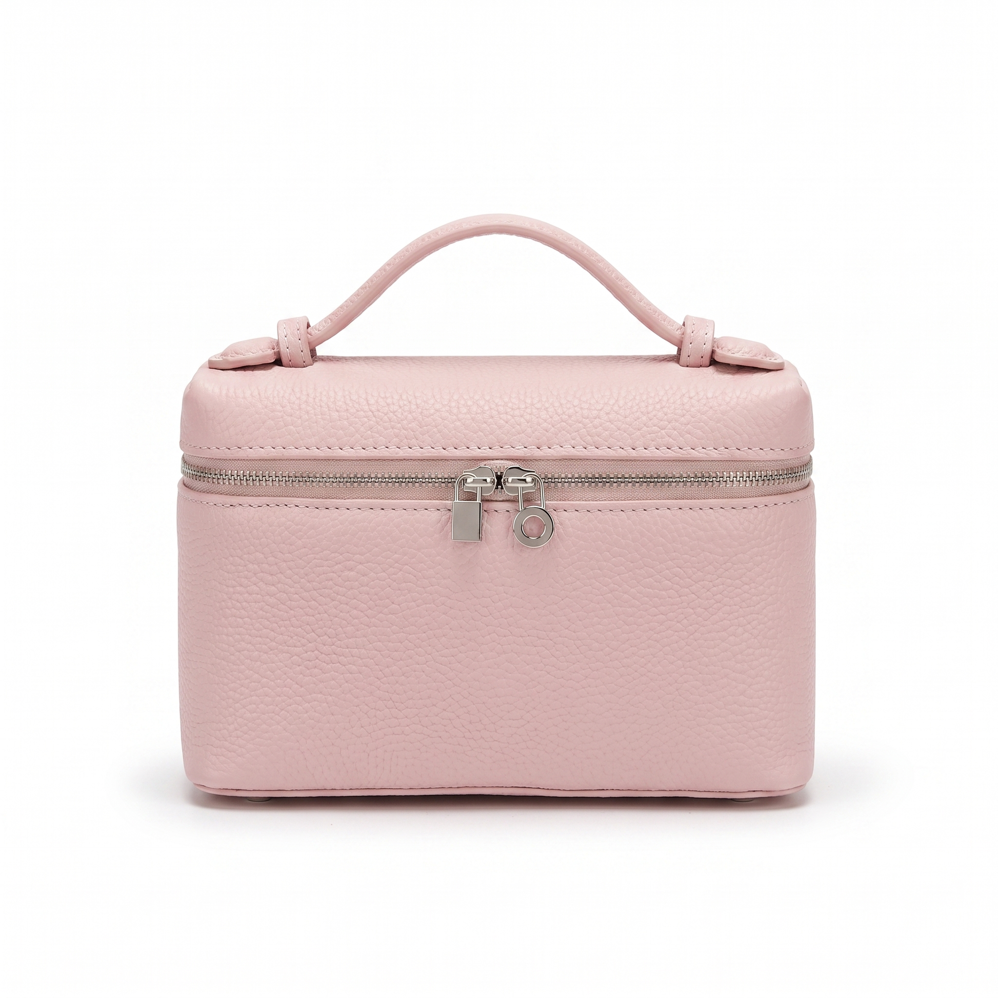 Sunoire opal pink lychee grain box bag 01 front