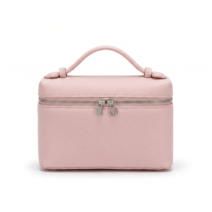 Sunoire opal pink lychee grain box bag 01 front