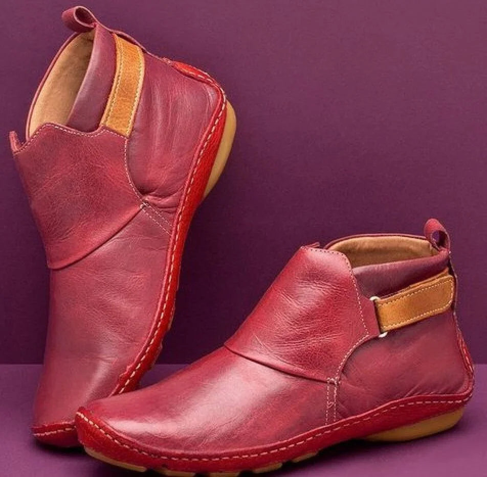 Orthopaedic ankle boots in Red