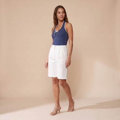 Sunoire paloma white pants bottom front crop 01