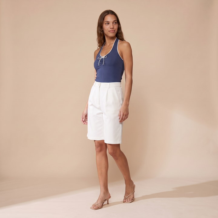 Sunoire paloma white pants bottom front crop 01