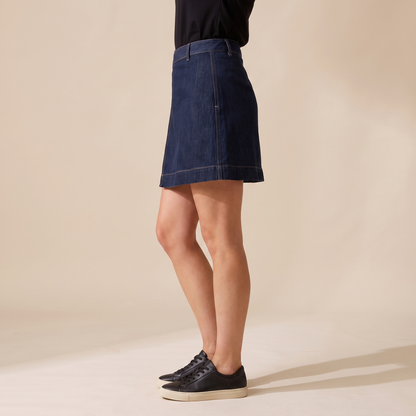 Sunoire renee blue denim skirt bottom side crop 01