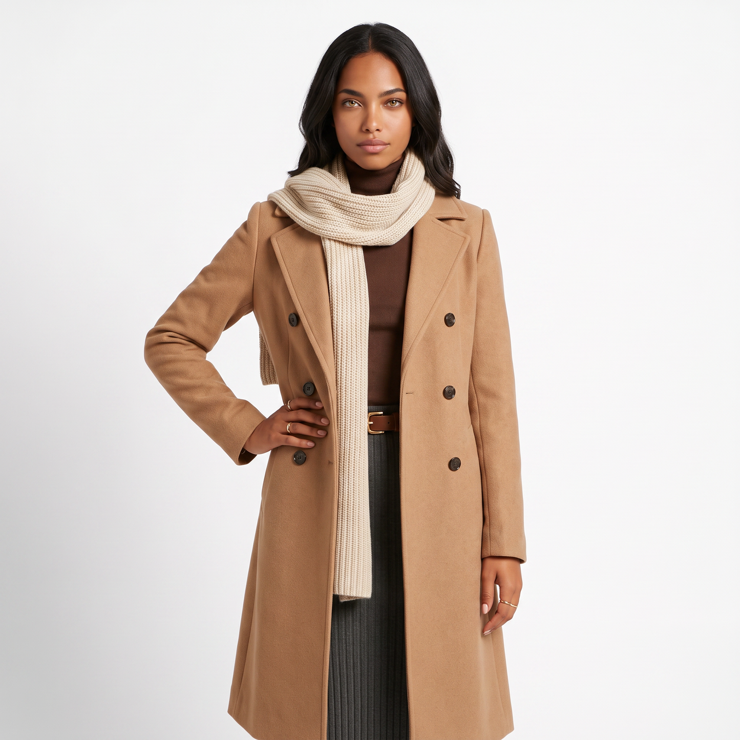 Sunoire rheya elegant coat colorway camel front crop 01