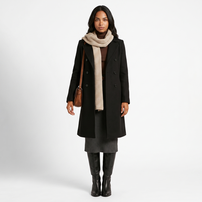 Sunoire rheya elegant coat front hero 01